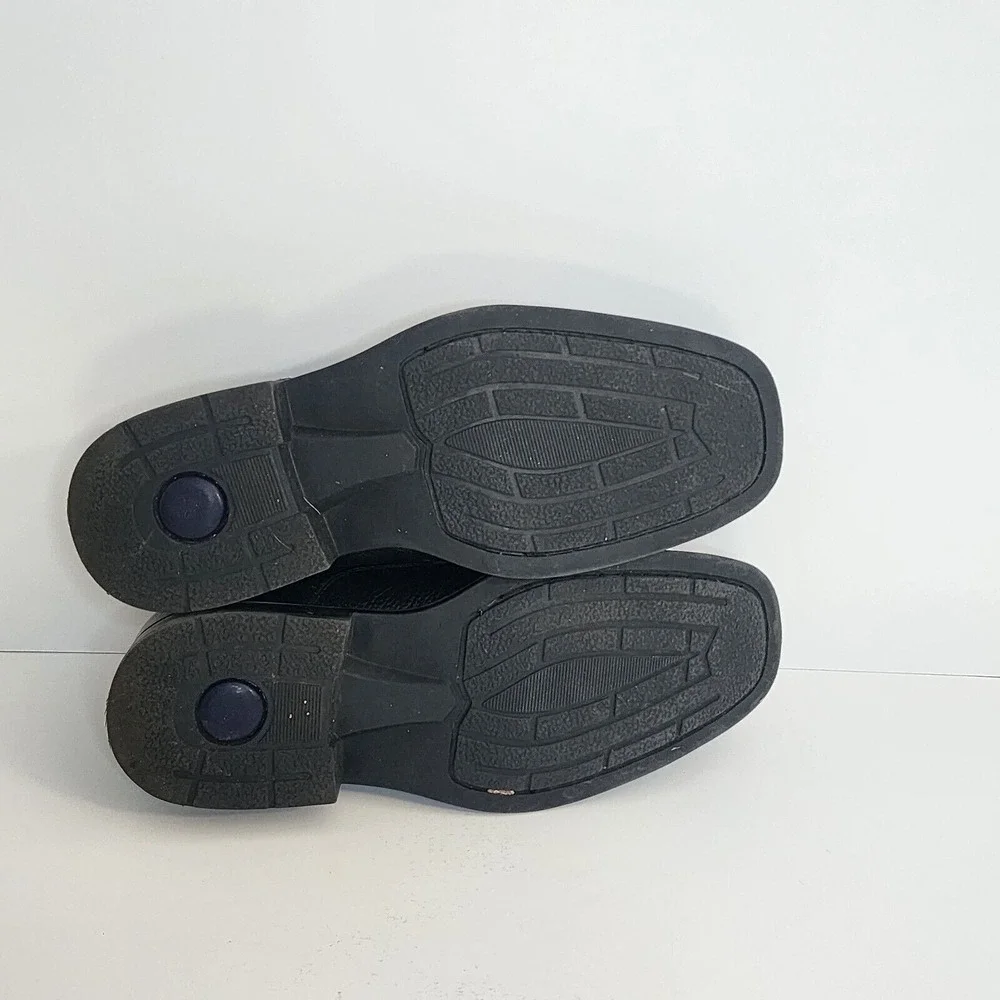 Studio Belvedere Bay Bridge Oxford Black Pebbled Leather‎ Shoes Mens 10D
